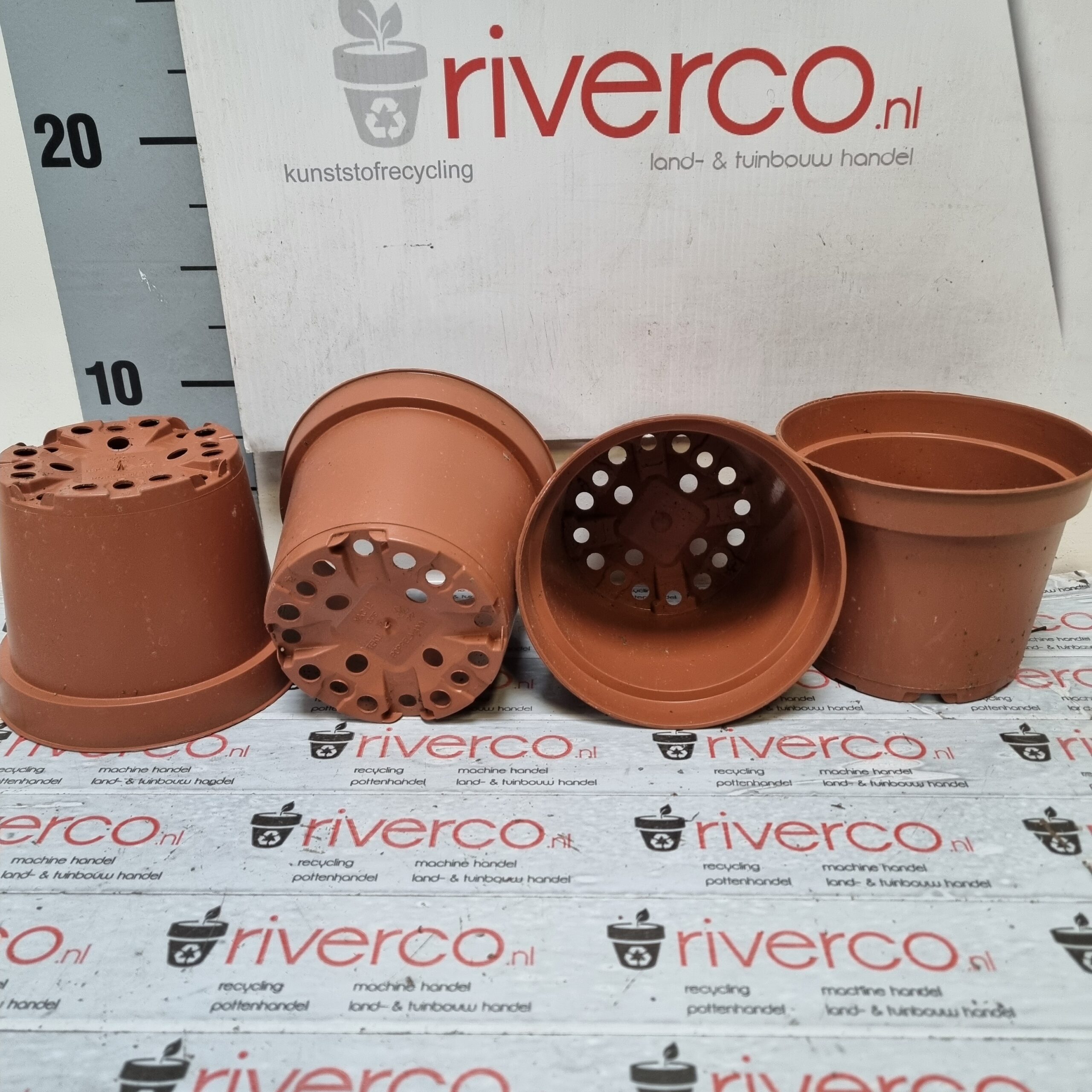 12 cm potjes terracotta / used 12 cm pots Very Nice condition / Teku Poppelmann - Afbeelding 2