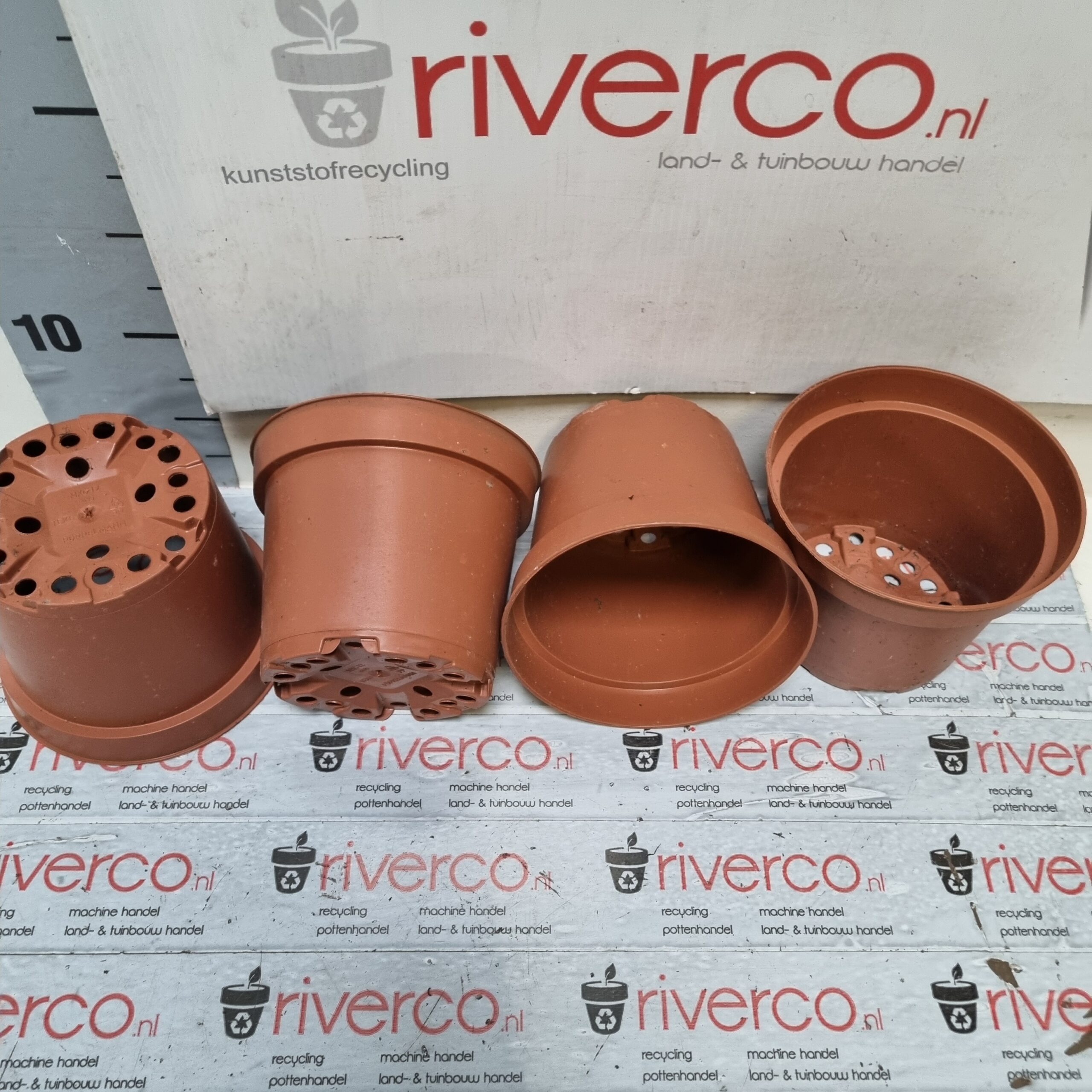 12 cm potjes terracotta / used 12 cm pots Very Nice condition / Teku Poppelmann - Afbeelding 5