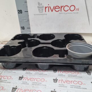 NEW tray nr A08 / Nieuwe watergeef PET tray A08 / voor pot 10,5 cm / 8-cups