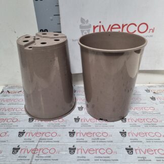 Ronde 3 liter rozenpotten / round 3 liter rosepots / fruitpots / hedera-pots / taupé colour