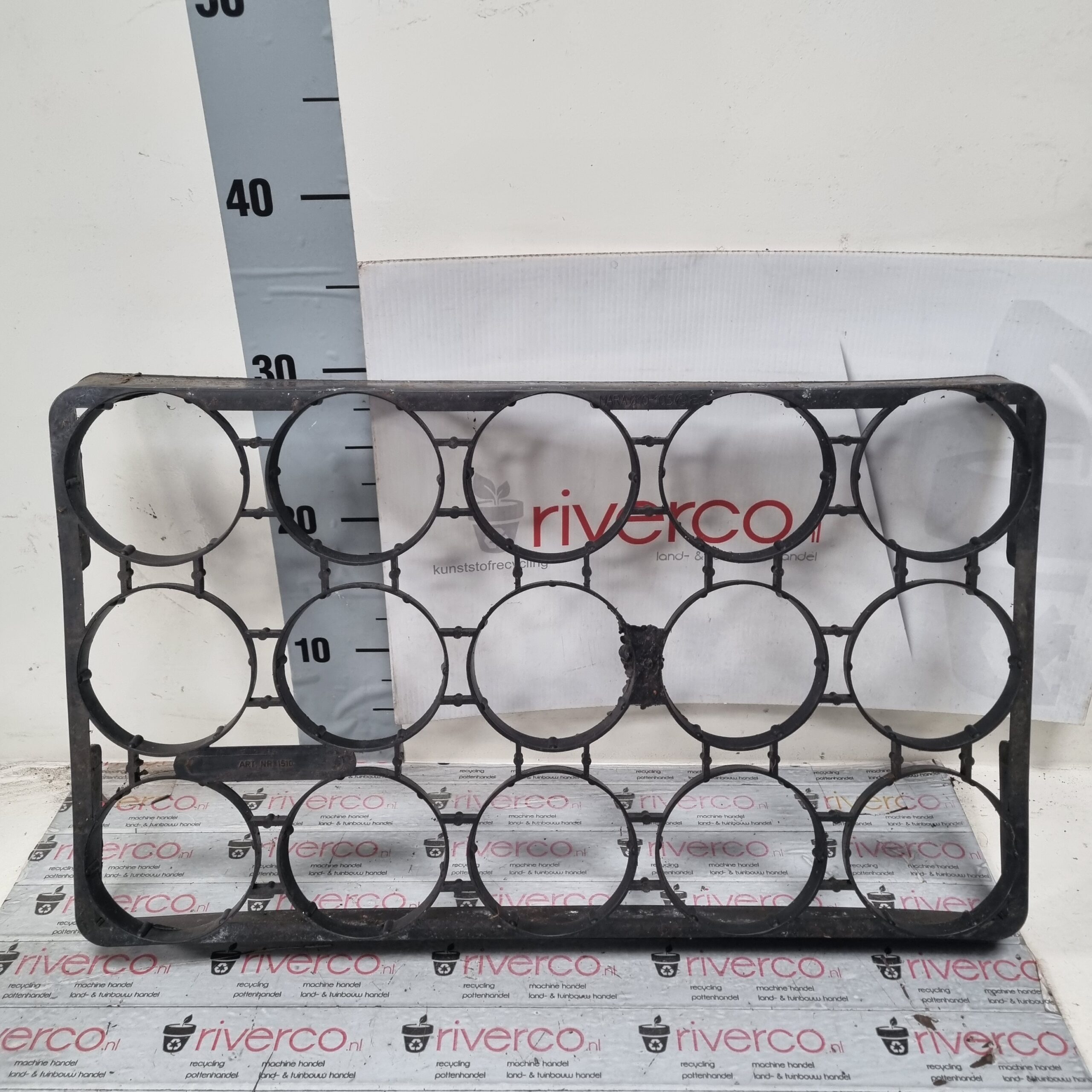Mara-tray nr 1510 voor 10-10,5 cm pot / 15 HOLES TRAY pot 10-10,5 cm - Afbeelding 3