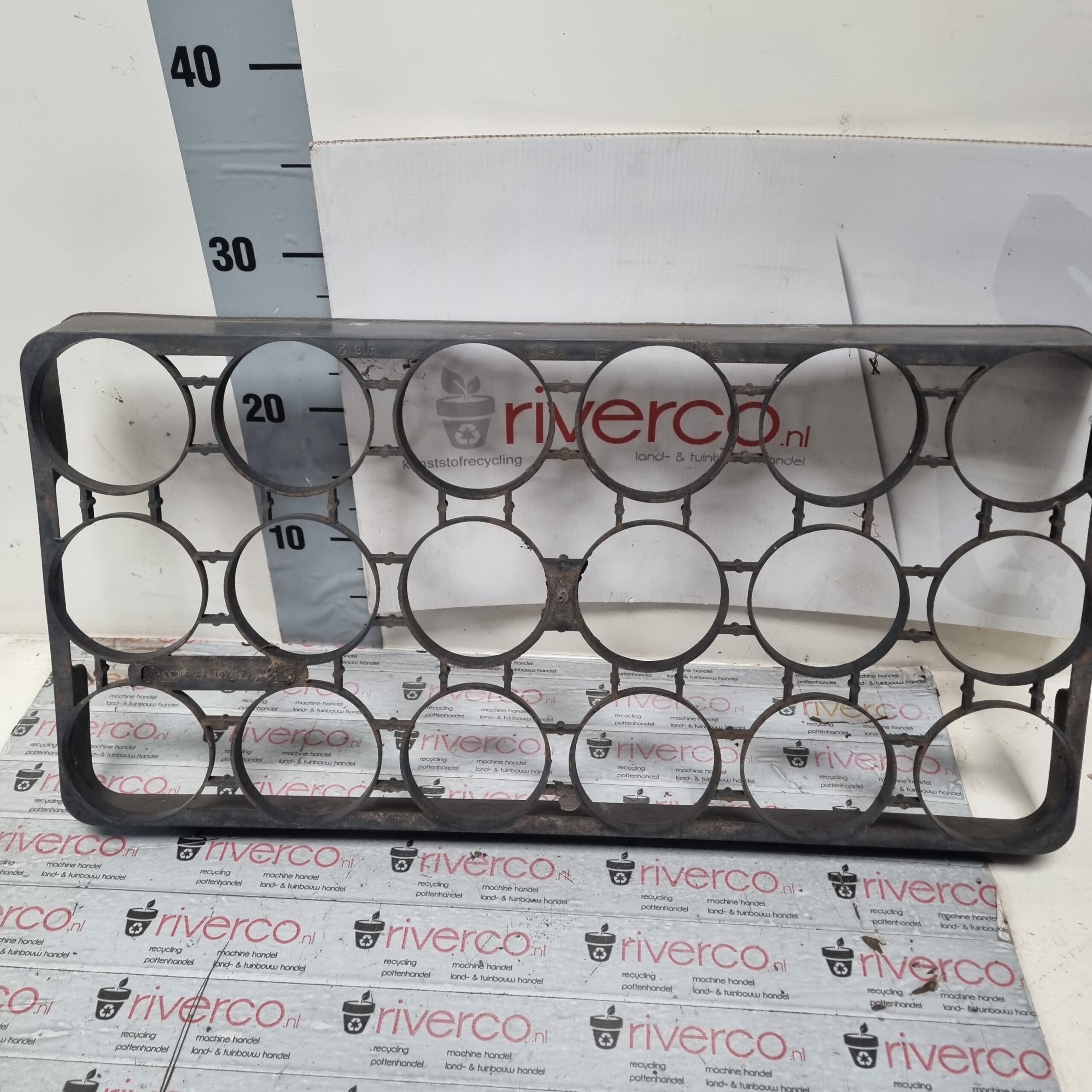 Mara-tray nr 9,5 cm pot / 18-gaats trays / 18-holes tray / 18 holes / for 9.5 cm POT - Afbeelding 3