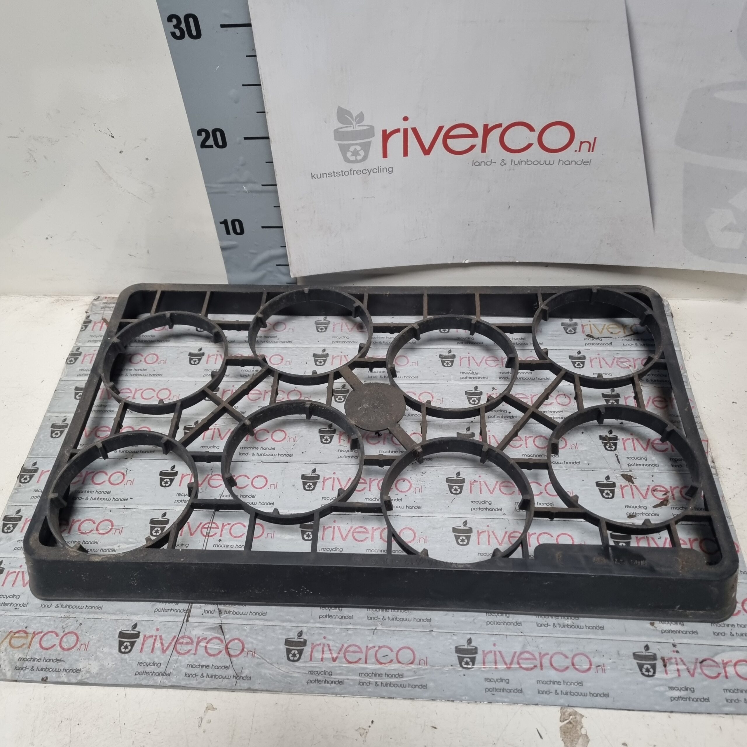 Mara-tray nr8013 / 12 - 13 cm pot / 8-gaats trays / 8-holes tray / 8 holes / for 12-13 cm POT - Afbeelding 2