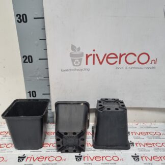 Van Krimpen 9x9 cm potten / P9 pots / 9x9x cm potjes / black pot