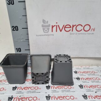 Van Krimpen 9x9 cm potten / P9 pots / 9x9x cm grijze potjes / grey pots